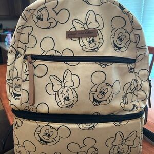 Petunia Pickle Bottom Cream Mickey Mouse diaper bag